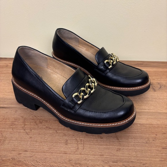 Naturalizer Shoes - NATURALIZER Desi Lug Sole Loafer Black Women Size 8 Casual Workwear Everyday